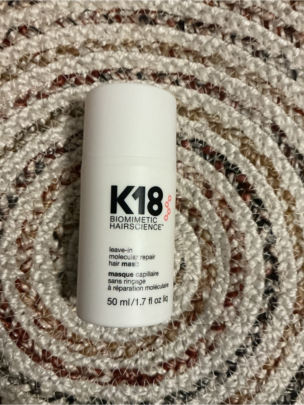 K-18 Leave-In Molecular Repair Hair Mask - White Travel Size